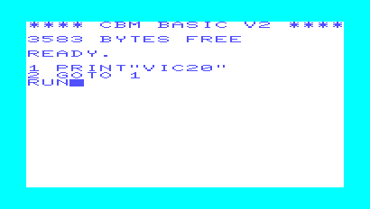 VIC-20 screen